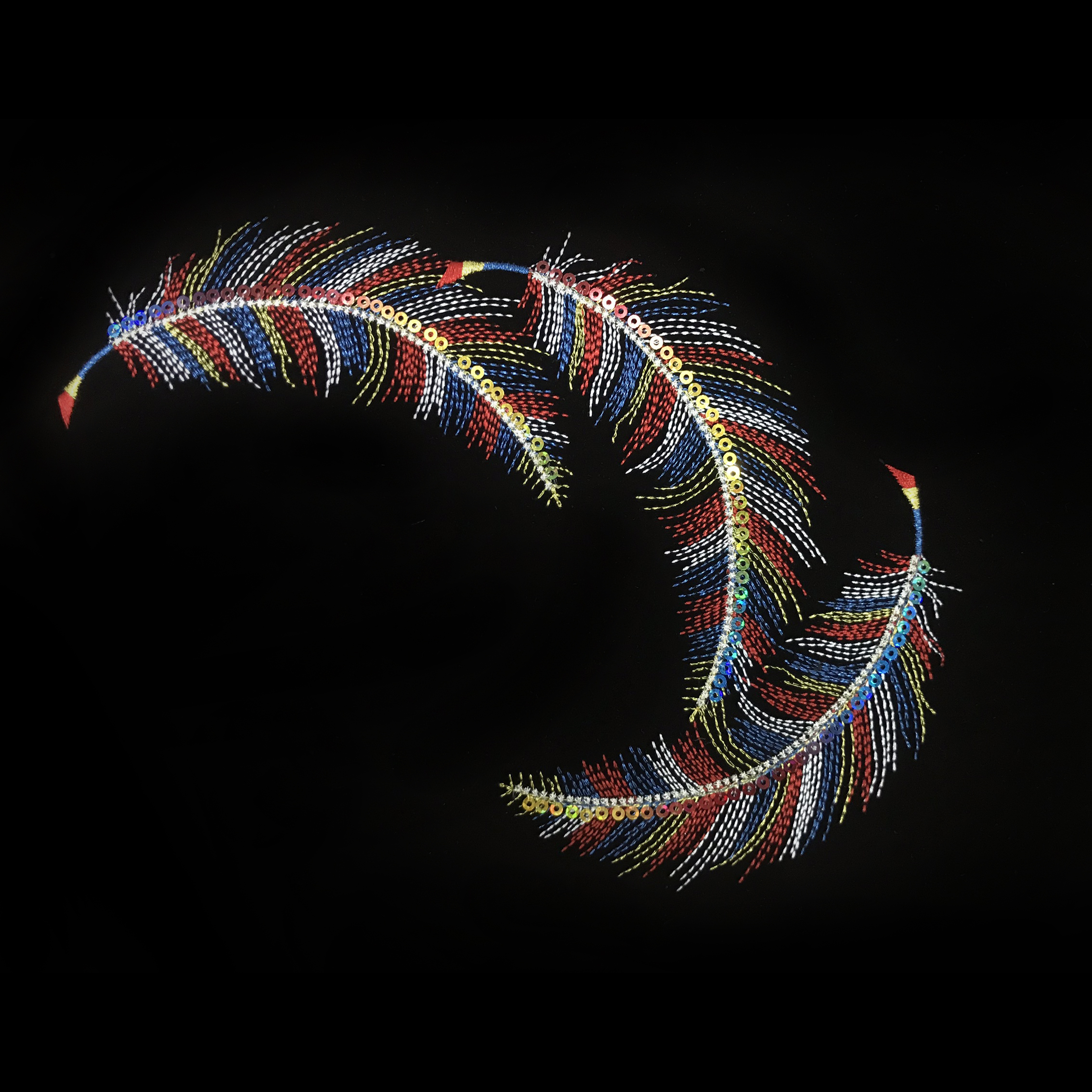 Multicolor Spangle Emb.